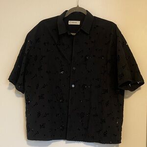 Everlane Eyelet Camp Shirt